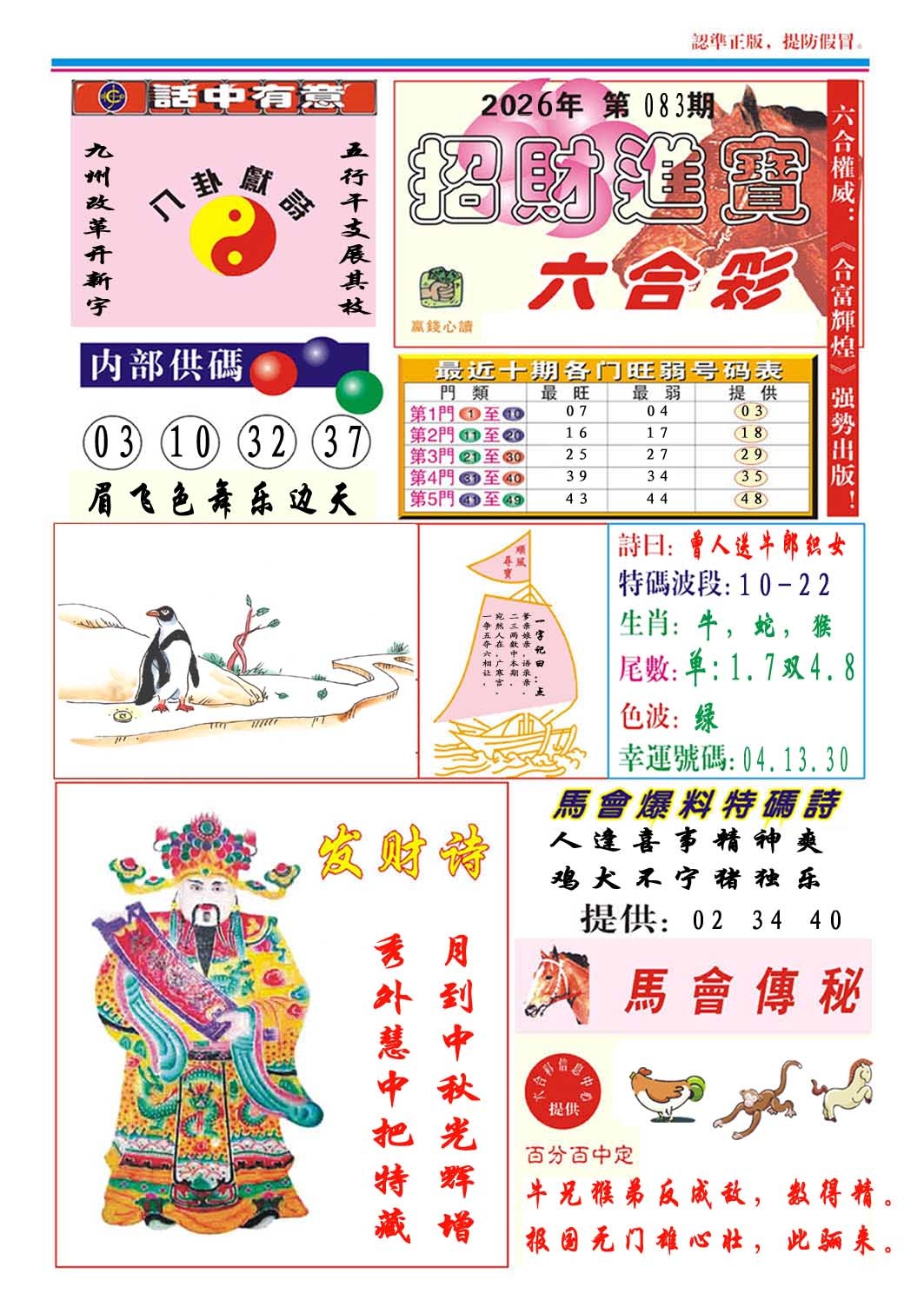 083期招财进宝[图]